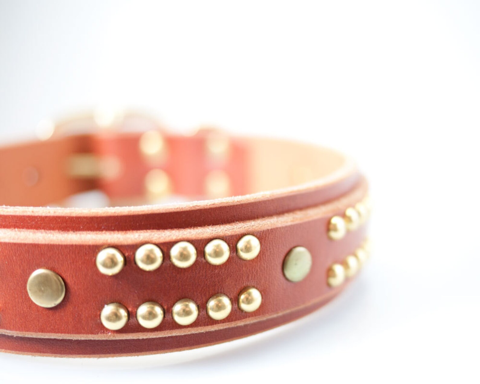 Leather Dog Collar for Pitbulls Handmade Dog Collar Leather Etsy