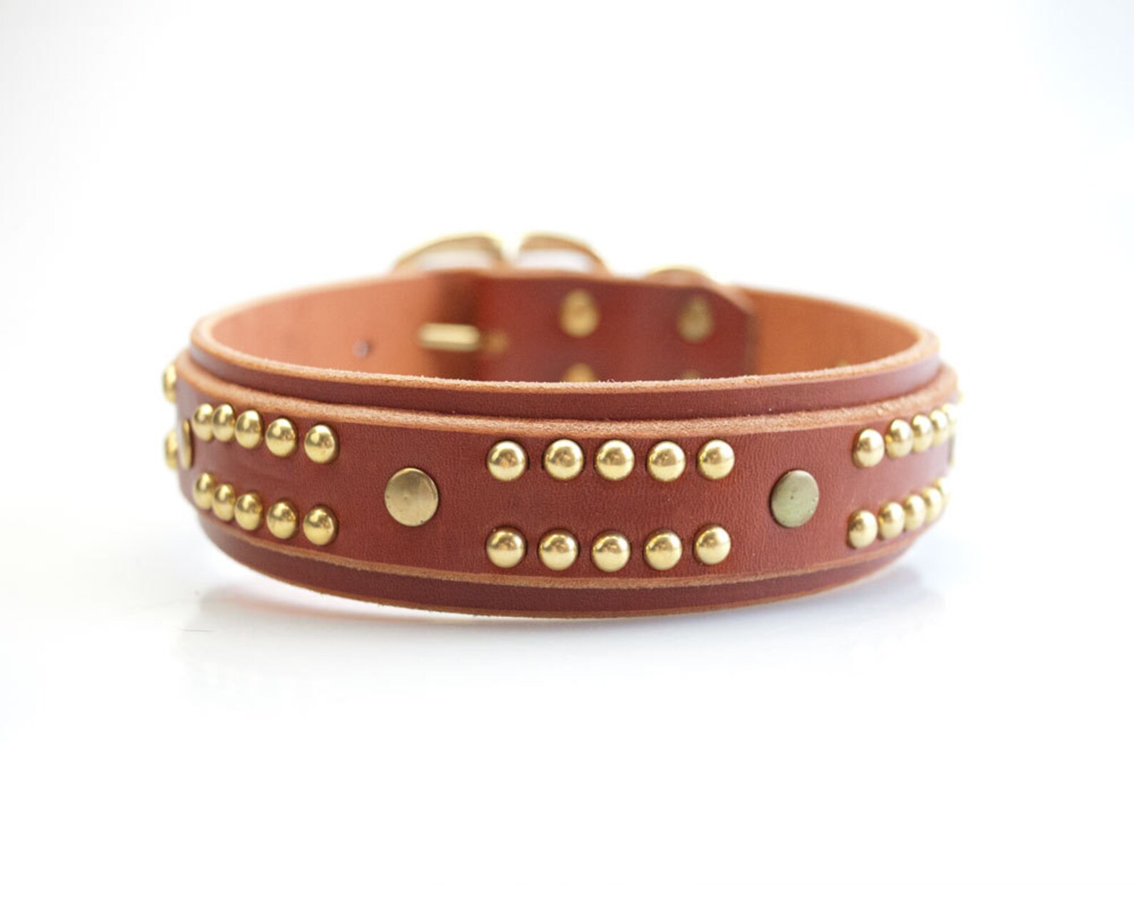 Leather Dog Collar for Pitbulls Handmade Dog Collar Leather Etsy