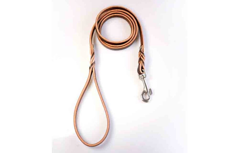 Leather Dog Leash for Small Dogs 1/2 Inch Wide Braided Etsy