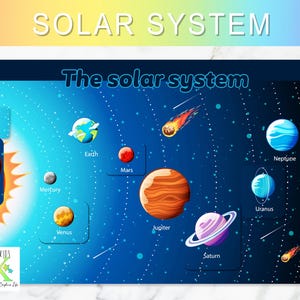 Solar System Activity | Space Matching Game | Kids Learning Game | Solar System Printable | Preschool Learning | EYFS | Educational Activity