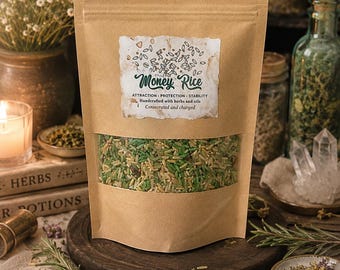 Money Rice 150g for Abundance & Prosperity - Manifest Wealth 150g Bag, Handcrafted Ritual Tool