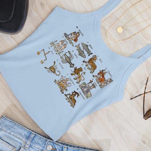 Sterrenbeeld//astrologieteken zomer tanktop esoterische kunst esthetiek/trendy sterrenbeeld wiel alternatieve kunst/ets zomershirt voor haar