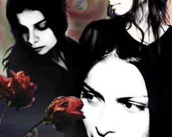 PHYSICAL Mazzy Star - Hope Sandoval Poster 12" X 18" Grunge Aesthetic