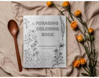 Kids Foraging Coloring Book | Medicinal Herb Identification