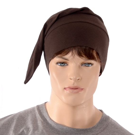 Nightcap Dark Brown Cotton Handmade 