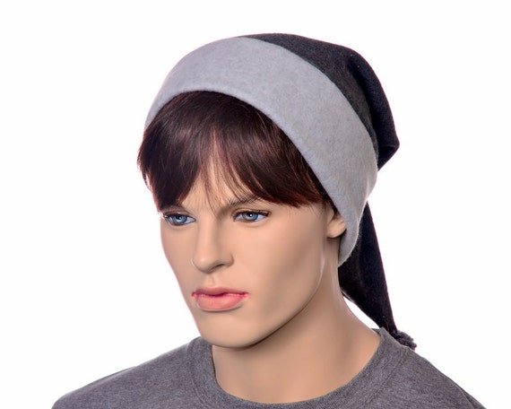 Dark Gray Stocking Cap Long Pointed 