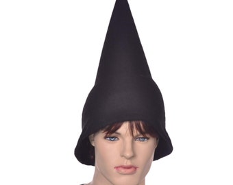 Wizard Hat Black Oversized Pointed Cap Gnome Pointy Student Sorcerer Witch Cosplay Adult Men Women