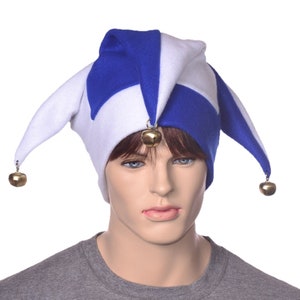【爆買い！】 Jester Hat Fleece Bells Gold with Cap Harlequin Purple Black アクセサリー