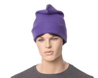 Phrygian Cap Purple Liberty Cap Man or Womans Hat Fleece Watchman Hat Cosplay Option Cockade