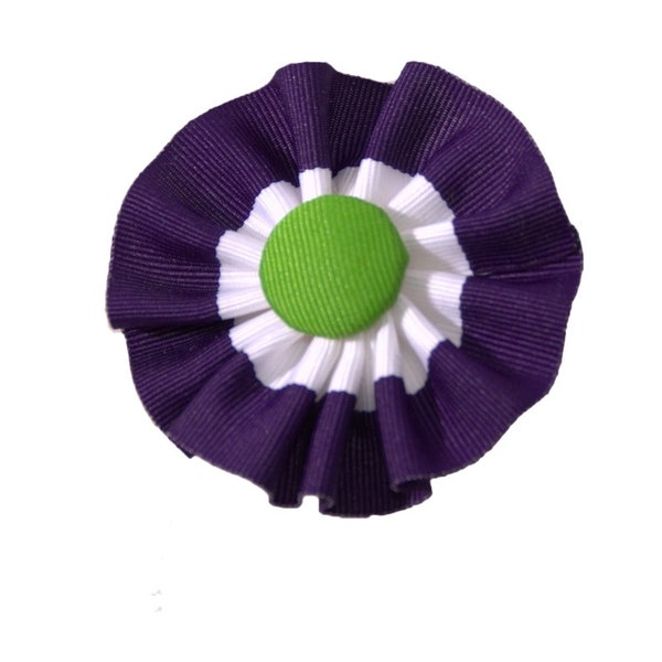 Suffragette UK Cockade Ribbon Hat Trim Brooch Suffrage Rosette Green White Purple Women Voting Rights Rosette
