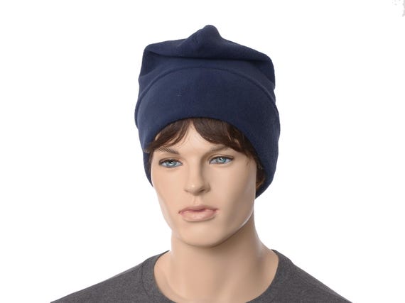 Phrygian Cap: Navy Blue Fleece Handmade Liberty Hat Adult Men