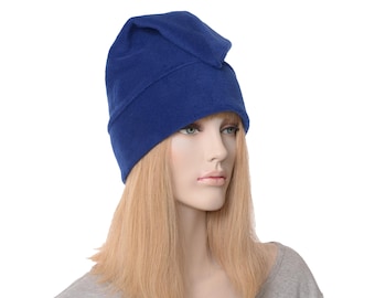 Phrygian Cap Royal Blue Liberty Hat Adult Mens Hat Women Pointed Hat Bastille Day Slouchy Elf Hats Warm Winter Fleece Caps