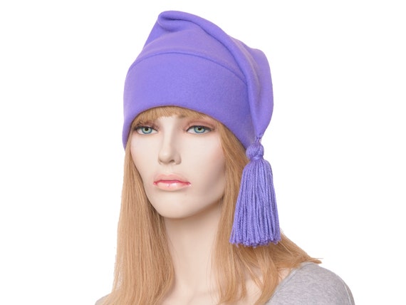Purple stocking on sale cap