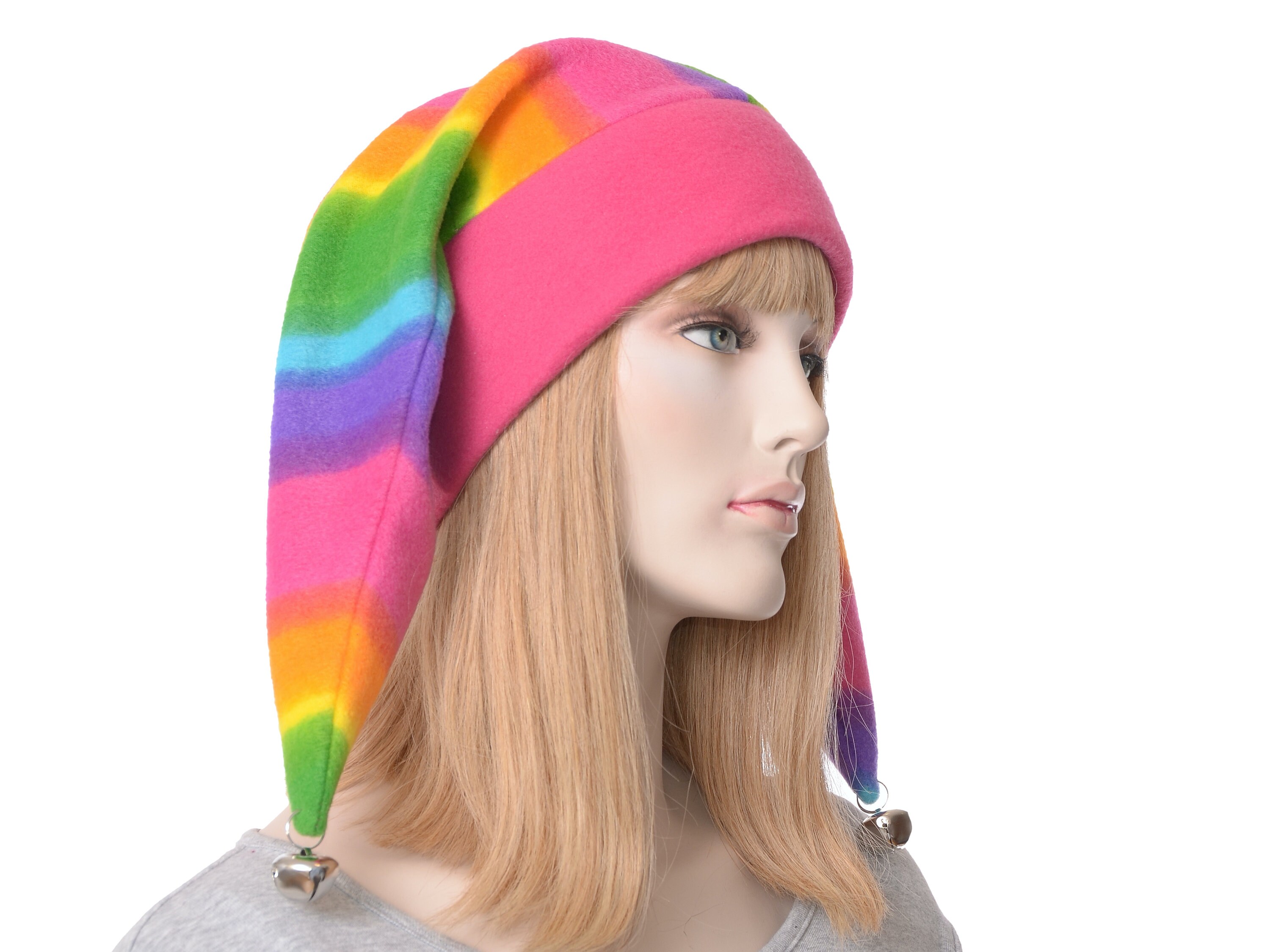 Neon Rainbow Jester Hat Neon Rainbow Jester Hat