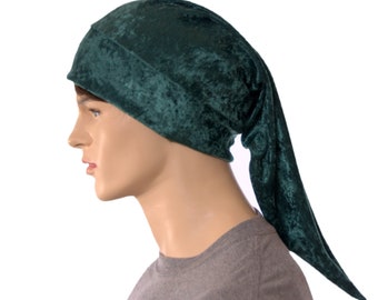 Elf Cap Green Panne Velvet Long Pointed Hat Unisex Adult Men Women Cosplay Stocking Cap