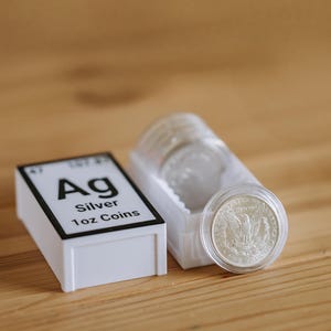 Caja organizadora para lingotes de plata (1 oz, 5 oz o 10 oz) - Estuche PETG para guardar monedas y lingotes
