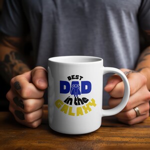 Meilleure tasse papa Galaxys, cadeau père, cadeau pour lui, fête des pères, cadeau fête des pères, tasse papa, cadeau d&#39;anniversaire, meilleur papa, tasse bleue