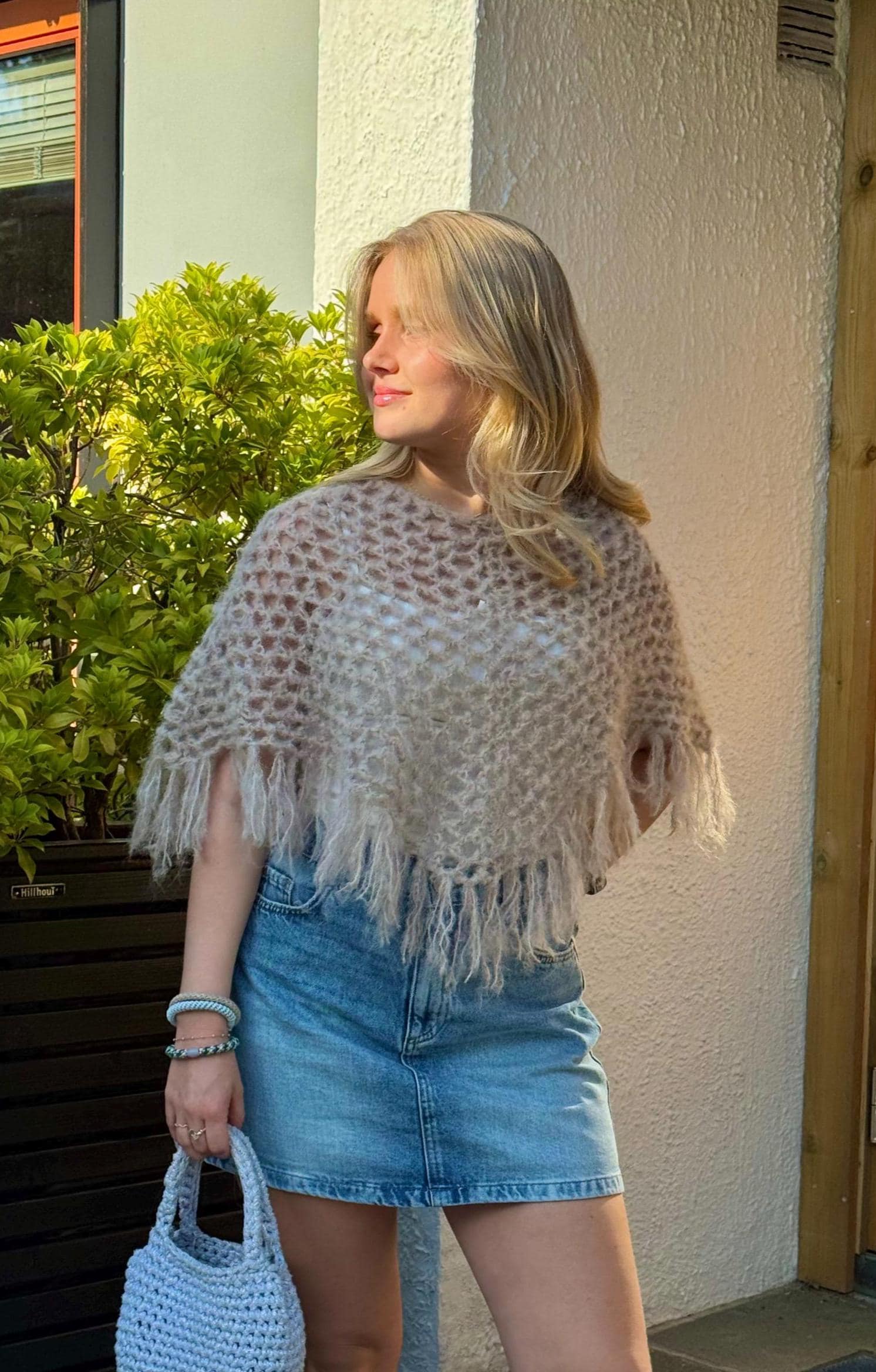 ジャケット・アウター L'Appartement GOOD GRIEF Fringe Poncho Good Grief Fringe Poncho Cape F Gray 21-010-560-2021-1-0