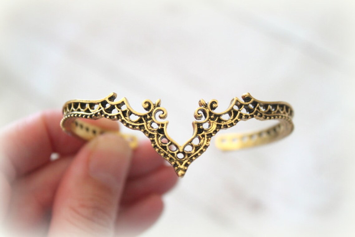 INDIAN ARCH Inspired Cuff Bracelet/ Bohemian Stacking Cuff Etsy