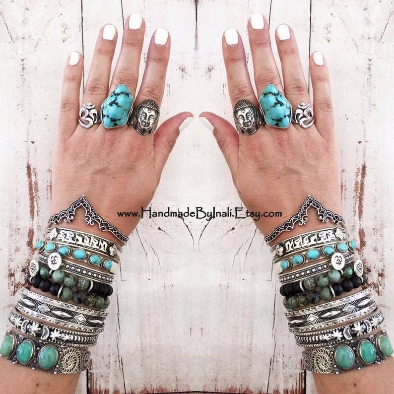 INDIAN ARCH Inspired Cuff Bracelet/ Bohemian Stacking Cuff Etsy