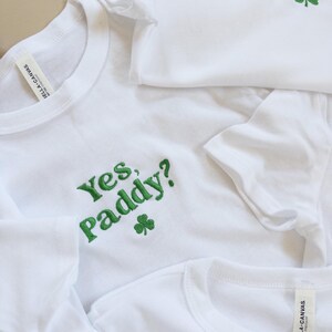 Embroidered Vitamin G St. Patrick's Day Women's Baby Tee image 4