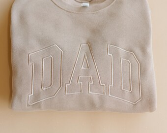 Custom Dad Embroidered Sweatshirt, Father's Day Gift for Dad, New Dad Gift for Him, Gifts for Husband, Grandpa Gift for Father's Day