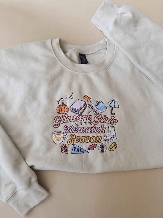 Stars Hollow Embroidered Sweatshirt: Gilmore Girls Fall Crewneck
