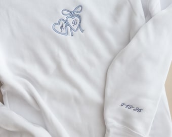 Sudadera de novia coqueta bordada personalizada, sudadera para futura esposa, regalo para prometida, suéter de novia personalizado, regalo de despedida de soltera para novia