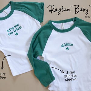 Embroidered Vitamin G St. Patrick's Day Women's Baby Tee image 8