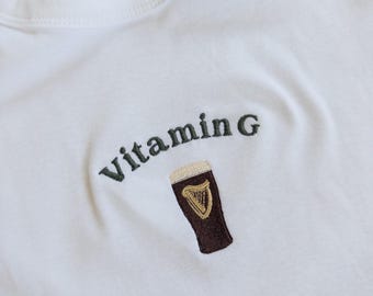 Embroidered Funny St Patrick's Day Women's Baby Tee: Choose from 34 Designs!