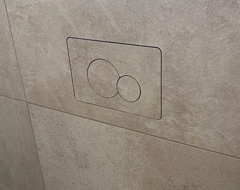 Hidden flush button for Geberit SIGMA /DELTA/ OMEGA/Alca-drain/Mexen/Tece/