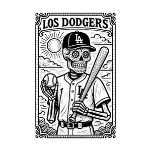 Fichier SVG de carte de tarot des Dodgers