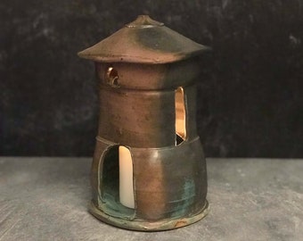 Ceramic lantern - handmade stoneware pottery lantern