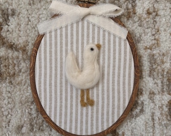 Hand Felted Goose - Nursery Decor, Baby Room, Toddler Room, Kids Room, Baby Shower Gift, Wall Decor, Heirloom