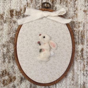 Hand Felted Bunny - Nursery Decor, Baby Room, Toddler Room, Kids Room, Baby Shower Gift, Wall Decor, Heirloom