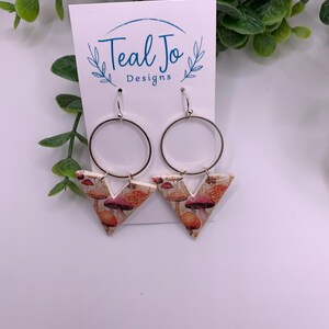 Mushroom Polymer Clay Dangle Earrings