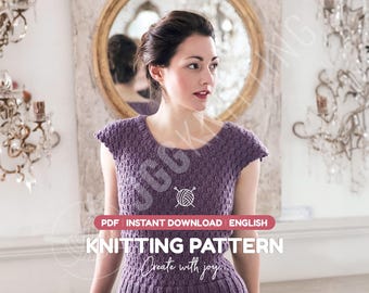 Knit Tee Pattern PDF | Fitted Sleeveless Blouse for Women | Easy Summer Project | Instant Download