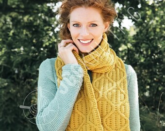 Scarf Knitting Pattern PDF | Cozy Winter Knit Accessory for Ladies | Instant Download