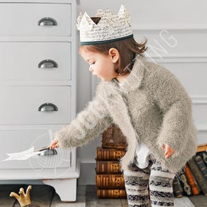 Baby Coat Knitting Pattern PDF | Toddler Fluffy Cardigan | Instant Download