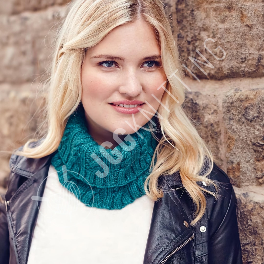 Chunky Cowl Knitting Pattern PDF I One Skein Neck Warmer I Easy Knit ...