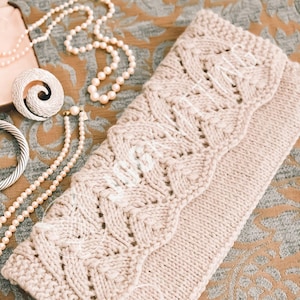 Clutch Bag Knitting Pattern PDF I Lace Knit Purse with Textured Stitch I Evening Accessory Project I Instant Download