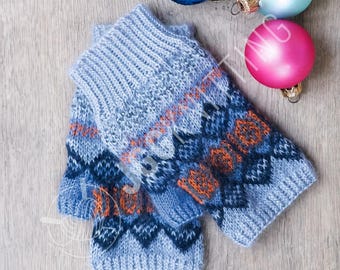Fair Isle Gloves and Mitts, Digital Knitting Pattern - Etsy