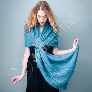 Knitting Pattern PDF for Lace Shawl | Elegant Wrap Design for Women | Instant Download