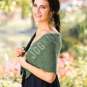 Knitted Capelet Knitting Pattern PDF | Lace Capelet for Women | Easy Beginner Pattern | Lightweight Shawl Cape | Instant Download