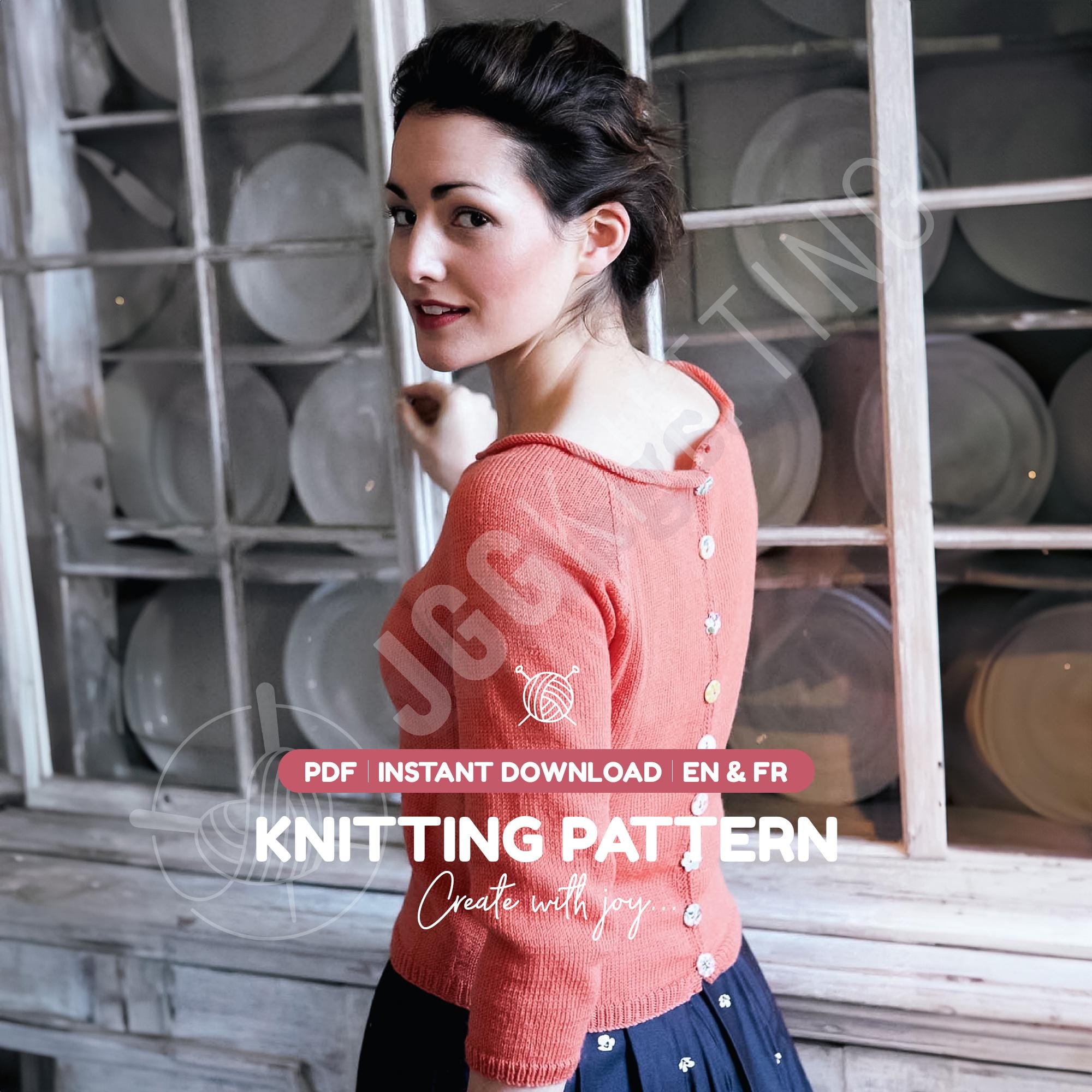 Button Back Sweater - Etsy