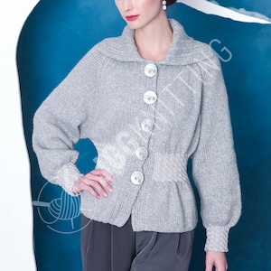 Winter Cardigan Knitting Pattern PDF I Women’s Knit Jacket I Instant Download