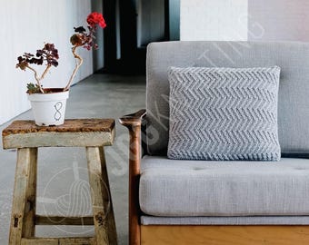 Cushion Cover Knitting Pattern PDF | Textured Knit Pillow for Home Decor | Instant Download