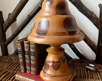 vintage Brazilian butterfly wood lamp