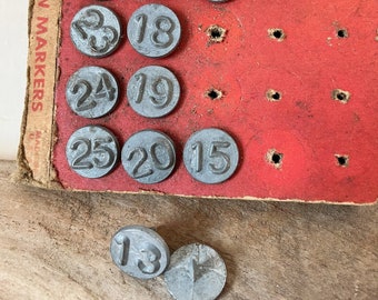 metal numbered tacks
