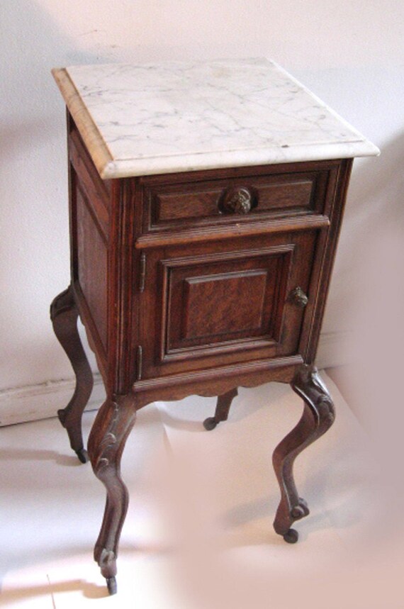 Antique French Night Table Local Pick Up Only Etsy